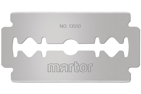 Industrial blade, stainless, gillette slotted