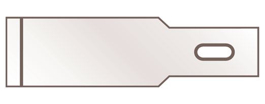 Rondex-massiv blade, single bevel
